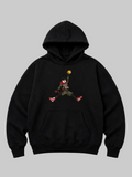 EMBROID Luffy Jumpman Embroidered Oversized Hoodie – Black