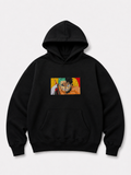 EMBROID Zoro x Luffy Embroidered Patch Oversized Hoodie – Black