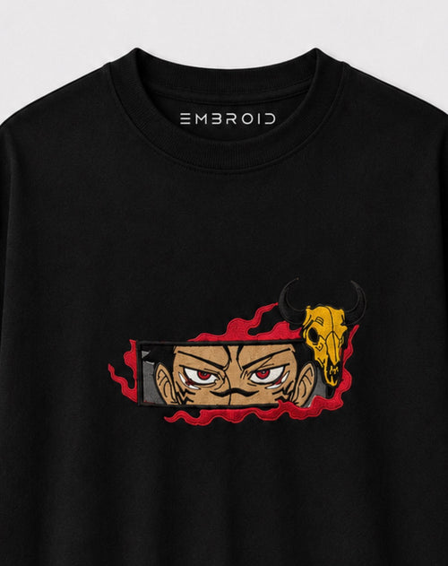 EMBROID Demon Gaze Oversized Tee